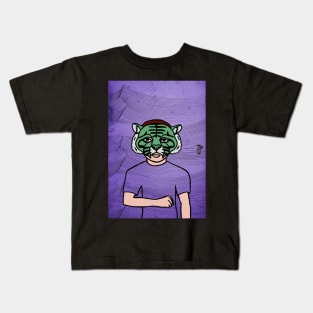 Embrace NFT Character - MaleMask WavesGlyph with Philanthropy Theme on TeePublic Kids T-Shirt